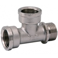 Тройник 3/4"вр х 3/4"вр х 3/4"нр Vieir никелированный латунный