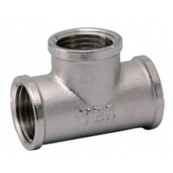 Тройник 1 1/2"вр Vieir никелированный латунный