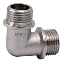 Угольник 1"нр Vieir никелированный латунный