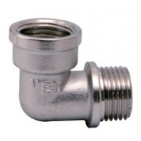 Угольник 1"вр х 1/2"нр Vieir никелированный латунный