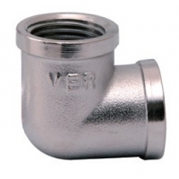 Угольник 3/4"вр х 1/2"вр Vieir никелированный латунный