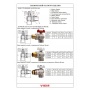 Кран шаровой со сгоном 1/2"ВР/НР Vieir EPDM угловой бабочка белая
