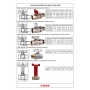 Кран шаровой со сгоном 1/2"ВР/НР Vieir EPDM прямой бабочка белая