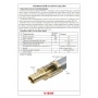 Переходник 16мм х 1/2"нр Vieir аксиальный для труб из сшитого полиэтилена