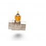 Кран газовый 3/4"ВР/ВР Vieir VRQ210 полнопроходной, бабочка желтая
