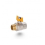 Кран газовый 3/4"ВР/НР Vieir VRQ211 полнопроходной, бабочка желтая