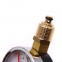 Термоманометр радиальный Vieir 80мм, 10bar, 120°C, 1/2", с автоматическим запорным клапаном