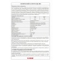 Термометр погружной Vieir 63мм, 120°C, гильза 40мм, 1/2"нр, биметаллический