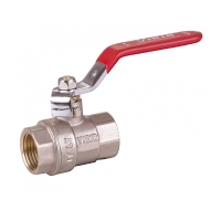 Кран шаровой 1 1/4"ВР/ВР Vieir полнопроходной, рукоятка стальная красная
