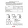 Кран шаровой мини 1/2"ВР/НР Vieir никелированный, флажок черный