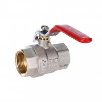 Кран шаровой 3/4"ВР/ВР Vieir полнопроходной, рукоятка стальная красная