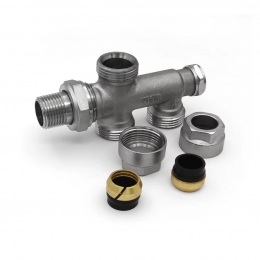 Узел распределительный 4-х ходовой с переключением Vieir, 100% затекание, для двухтрубных систем