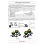 Коллектор распределительный 3/4"х1/2" с 3 отводами Vieir VER403-A под плоское уплотнение, вентили