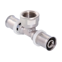 Тройник 16мм х 1/2"вр х 16мм Vieir пресс, для металлопластиковых труб