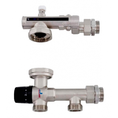 Насосно-смесительный узел Vieir VR253 без насоса для теплого пола с эксцентриком купить в интернет магазине Санрай73