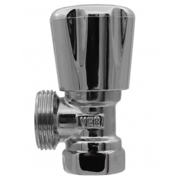 Вентиль регулировочный со сгоном угловой 1/2" ВР/НР Vieir хром