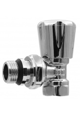 Вентиль регулировочный со сгоном угловой 1/2" ВР/НР Vieir хром