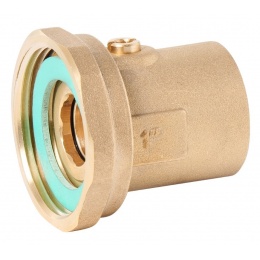 Соединение с встроенным шаровым краном, накидная гайка 1 1/2" х 1"вр Vieir VR380