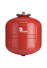 Расширительный бак WESTER WRV35 35 л для отопления, вертикальный, красный