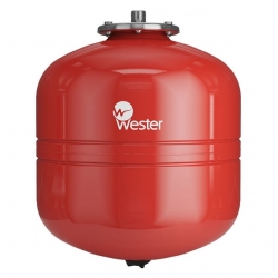 Расширительный бак 35л WESTER WRV35 для отопления, вертикальный, красный