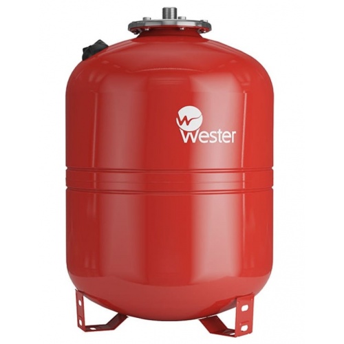 Расширительный бак WESTER WRV50 50 л для отопления, вертикальный, красный купить в интернет магазине Санрай73