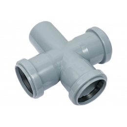 Крестовина 50x50x50/90° одноплоскостная канализационная Valfex