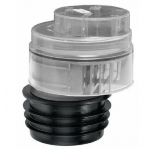 Клапан вакуумный 110, 45 л/сек с прозрачной крышкой, с прокладкой McALPINE купить в интернет магазине Санрай73