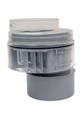 Клапан вакуумный 110, 45 л/сек с прозрачной крышкой, с гладким окончанием McALPINE