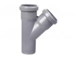 Тройник 32х32/45° канализационный Valfex