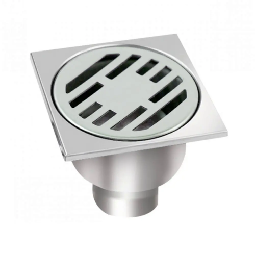 Трап вертикальный 100х100 нержавеющая сталь 50 гидрозатвор VIEIR купить в интернет магазине Санрай73