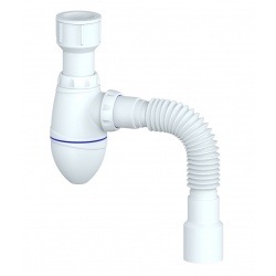 Сифон К220 для писсуара UNICORN с выходом 40 и гофрой