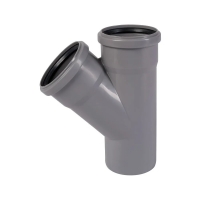Тройник 90х90/45° канализационный Ostendorf
