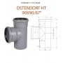 Тройник 90х90/87° канализационный Ostendorf