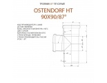 Тройник 90х90/87° канализационный Ostendorf