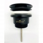 Донный клапан Vieir click-clack, с переливом, черный