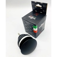 Донный клапан Vieir click-clack, с переливом, черный