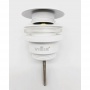 Донный клапан Vieir click-clack, с переливом, белый