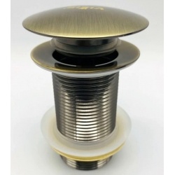 Донный клапан Vieir click-clack без перелива, бронза