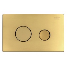 Кнопка смыва для инсталляции Vieir круглые клавиши, золото