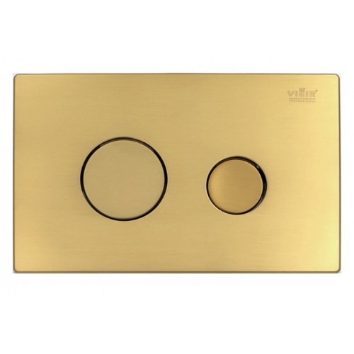 Кнопка смыва для инсталляции Vieir круглые клавиши, золото купить в интернет магазине Санрай73