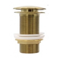 Донный клапан Vieir click-clack без перелива, золото