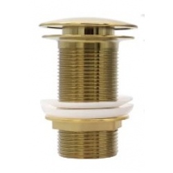 Донный клапан Vieir click-clack без перелива, золото