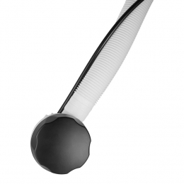 Слив-перелив для ванной Wirquin проточного типа, полуавтомат, L700, выпуск D70мм, черный