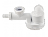 Сифон ESPACE для мойки для раковины Wirquin 1 1/2"х40мм без выпуска, с отводом, сверхплоский