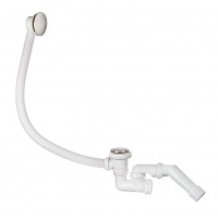 Слив-перелив QUICK CLAC для ванной Wirquin с регулируемым сифоном, с переходной трубой