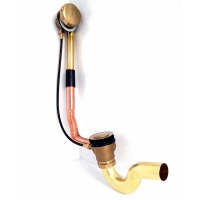 Обвязка для ванны Vieir полуавтоматическая, латунная, золото