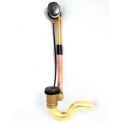 Обвязка для ванны Vieir полуавтоматическая, латунная, графит