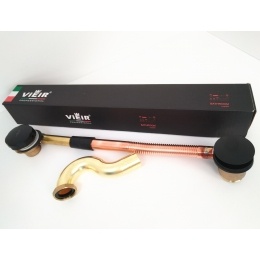 Обвязка для ванны Vieir автоматическая, латунная, черный