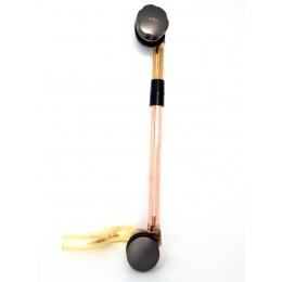 Обвязка для ванны Vieir автоматическая, латунная, графит