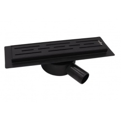 Душевой трап с сухим затвором Vieir 300 мм поворотный 360° черный